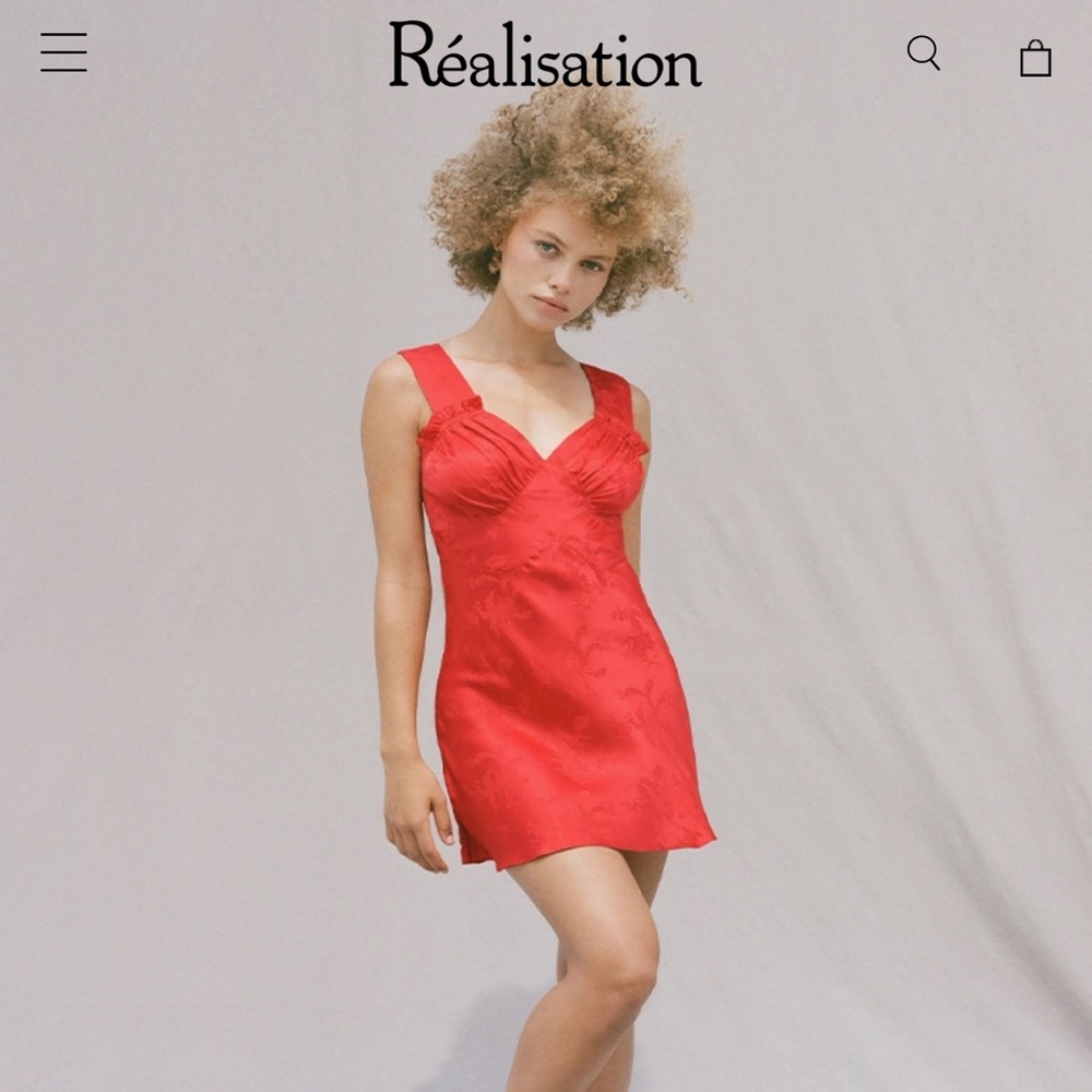 NWT Realisation park the Roxy dress, red size XS